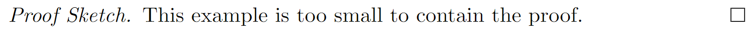 Screenshot of a proof environment that is labeled as 'Proof Sketch' instead of 'Proof'.